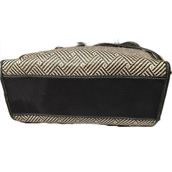 Black striped Women's Handbag - Picture 4 of 4